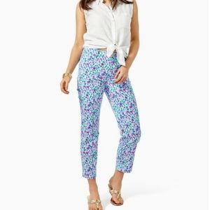 NWT Lilly pulitzer divia stretch pants hottie dottie